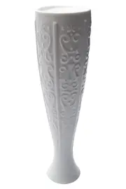 Vorschaubild 2 von Royal Bavaria Porzellan Vase Weiß Elegant Klassisch Blumenmuster Porzellan