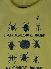 Vorschaubild 3 von Kinder T-Shirt Insekten Print Gr. 86 Gelb Baumwolle