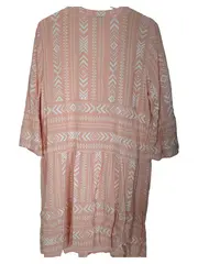 Vorschaubild 2 von EDC Damen Freizeitkleid Gr. 38/M Rosa Casual Bohemian Viskose Ethno