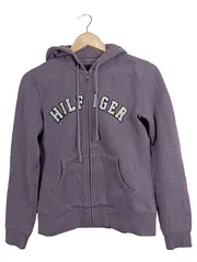Vorschaubild 1 von Damen Kapuzenpullover Gr. 36/S Lila Reißverschluss Casual