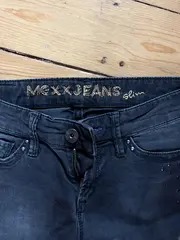 Vorschaubild 2 von Damen Jeans Hose Slim Fit Grau Gr. 38 Casual Strass