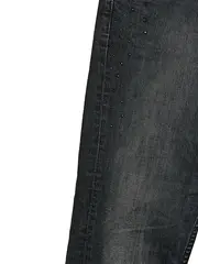 Vorschaubild 3 von Damen Jeans Hose Slim Fit Grau Gr. 38 Casual Strass