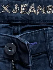 Vorschaubild 5 von Damen Jeans Hose Slim Fit Grau Gr. 38 Casual Strass