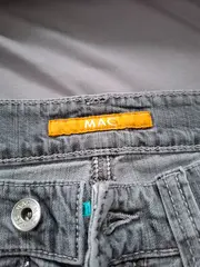 Vorschaubild 5 von Mom Jeans Damen Grau W27 L33 Casual 100% Baumwolle