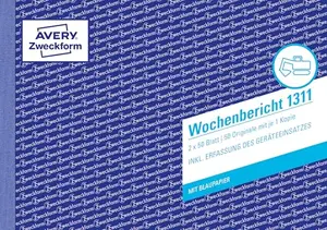 AVERY ZWECKFORM Schulheft