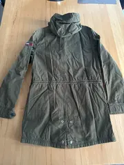 Vorschaubild 4 von Parka Kinder Gr. 176 Oliv Kapuze Outdoor Jacke