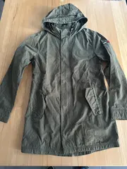 Vorschaubild 2 von Parka Kinder Gr. 176 Oliv Kapuze Outdoor Jacke
