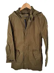 Vorschaubild 1 von Parka Kinder Gr. 176 Oliv Kapuze Outdoor Jacke