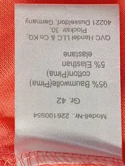 Vorschaubild 4 von Damen Poloshirt Gr. 42/XL Rot Casual Kurzarm