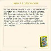 Vorschaubild 3 von Der schwarze Pirat Das Duell Geschicklichkeitsspiel Kinderspiel