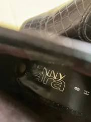 Vorschaubild 4 von Damen Stiefeletten Elegant Braun Gr. 41 Chelsea Boots Kroko-Optik Reißverschluss