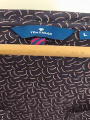 Vorschaubild 9 von Damen Hemdbluse 3/4 Arm Blau Grafisch Gr. 40 L Freizeit