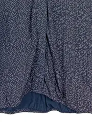 Vorschaubild 4 von Damen Hemdbluse 3/4 Arm Blau Grafisch Gr. 40 L Freizeit