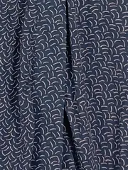 Vorschaubild 6 von Damen Hemdbluse 3/4 Arm Blau Grafisch Gr. 40 L Freizeit