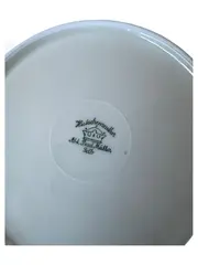 Vorschaubild 2 von Porzellan Wandteller Weihnachten Florales Muster Weiß 20,5 cm