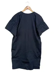 Vorschaubild 2 von Damen Blusenkleid Tunikakleid Gr. 36/S Blau Baumwolle Elegant Minimalistisch