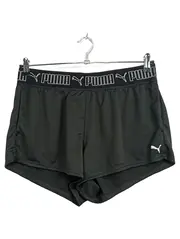 Vorschaubild 1 von Damen Sport Shorts Schwarz Gr. 40 L Logo-Print