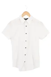 Vorschaubild 1 von CO. Herren Business Hemd Kurzarm Weiß Gr. 46/S Baumwolle Klassisch