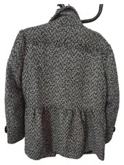 Vorschaubild 4 von Damen Wollmantel Kurzmantel Fischgrätenmuster Klassisch Elegant 44 XXL