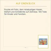 Vorschaubild 3 von Felix Das große Film-Puzzle 100 Teile Kinderpuzzle