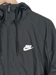 Vorschaubild 3 von Herren Windbreaker Jacke Gr. 50/L Schwarz Kapuze Sport