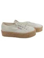 Vorschaubild 1 von Damen Espadrilles Plateau Sneaker Weiß Bast Gr. 39