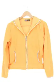 Vorschaubild 1 von Damen Trainingsjacke Gr. 36/S Orange Sportlich Kapuze Reißverschluss