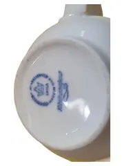 Vorschaubild 2 von Sauciere Soßenkännchen Porzellan Weiß Klassisch Blumen Dekor 250ml