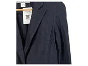 Vorschaubild 4 von Damen Blazer Grau Gr. 34/XS Business Langarm Stickerei