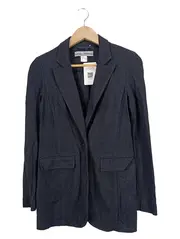 Vorschaubild 1 von Damen Blazer Grau Gr. 34/XS Business Langarm Stickerei