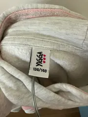 Vorschaubild 5 von Mädchen Kapuzenpullover Pferd Grau Gr. 140 Casual Tiermotiv