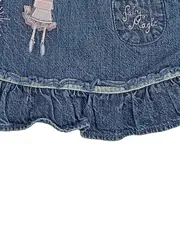 Vorschaubild 4 von Mädchen Latzkleid Body Set Gr. 68 Baumwolle Charmant Blau