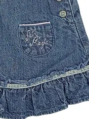 Vorschaubild 3 von Mädchen Latzkleid Body Set Gr. 68 Baumwolle Charmant Blau