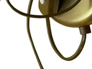 Vorschaubild 4 von 203/L1 Tischleuchte Vintage Messing Holz Glas Gold 37cm