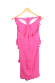 Vorschaubild 2 von Trägerkleid Rosa Elegant Rüschen Cocktailkleid Gr. 38 M