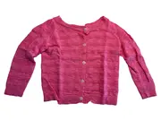 Vorschaubild 1 von Kinder Strickjacke Gr. 6M Rosa Baumwolle Casual