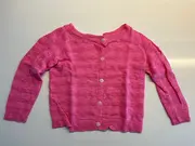 Vorschaubild 4 von Kinder Strickjacke Gr. 6M Rosa Baumwolle Casual