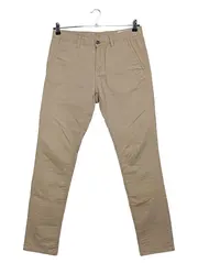 Vorschaubild 1 von Chino Stoffhose Herren Beige W32 L30 Casual Uni Baumwolle