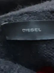 Vorschaubild 5 von Damen Pullover Rollkragen Gestreift Mohair Mix Gr. L Rot Schwarz