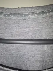 Vorschaubild 2 von Damen Shirt Langarm Gr. 44 Grau Meliert Basic Casual