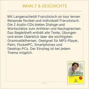 Vorschaubild 3 von Langenscheidt Französisch on tour Reise Sprachtraining 2 Audio CDs Vokabeln