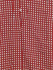 Vorschaubild 2 von Hemdbluse Damen Gr. 40/L Rot Punkte Langarm Casual Viskose Bluse
