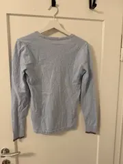 Vorschaubild 2 von Damen Pullover V-Ausschnitt Blau Gr. XS