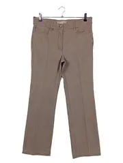 Vorschaubild 1 von Damen Jeans Regular Fit Gr. 42 Braun Kurz Casual