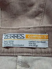 Vorschaubild 3 von Damen Jeans Regular Fit Gr. 42 Braun Kurz Casual