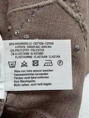 Vorschaubild 5 von Damen Jeans Regular Fit Gr. 42 Braun Kurz Casual