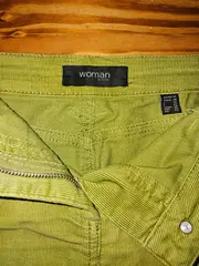 Vorschaubild 3 von Woman Cordrock Damen Gr. 38/M Grün Minirock Reißverschluss