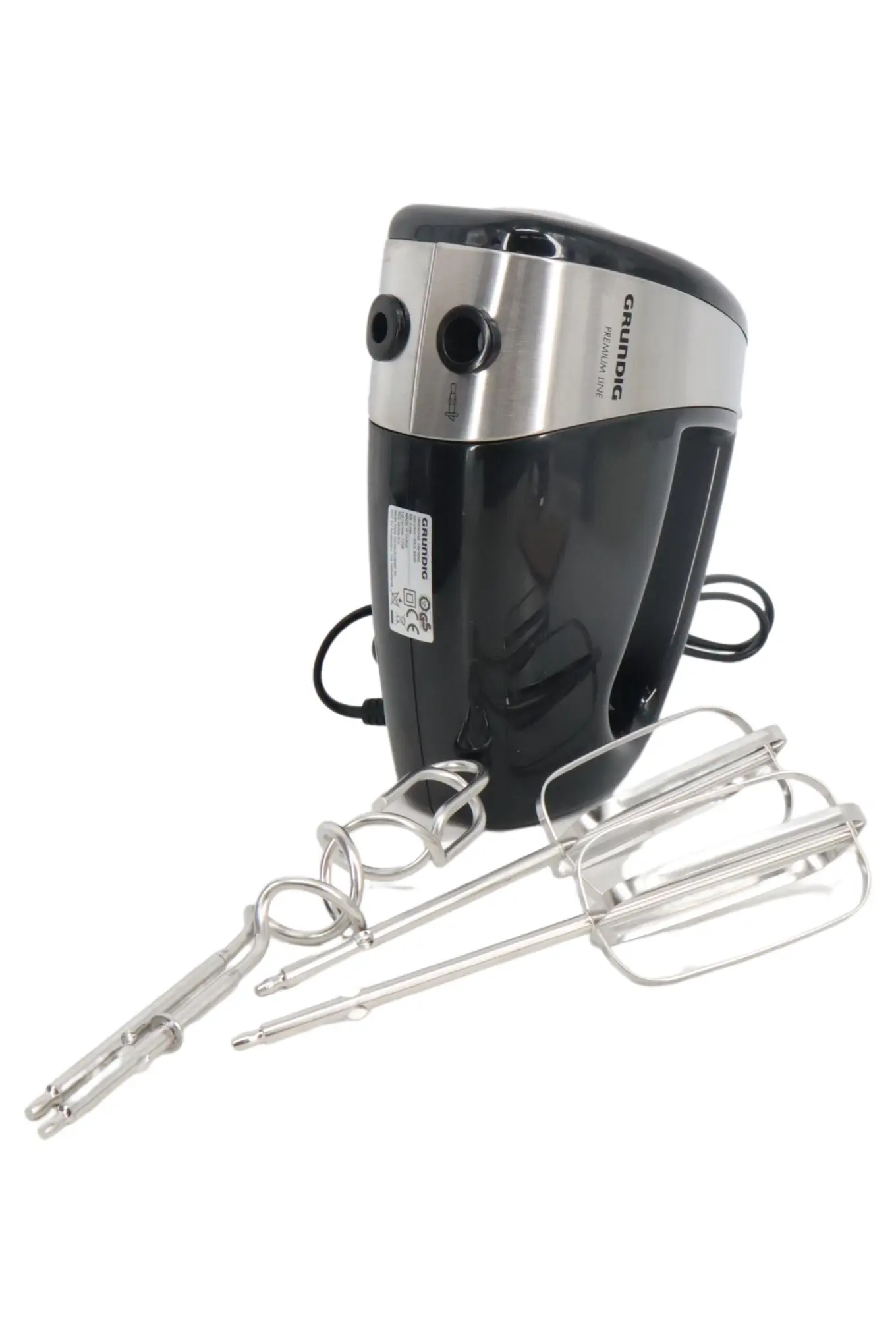 GRUNDIG HM 5040 Premium Line Handrührgerät Handmixer Schwarz Turbo
