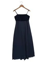Vorschaubild 1 von Damen Festliches Samtkleid Blau Gr. 42/XL Elegant Maxikleid