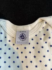 Vorschaubild 7 von Baby Body Langarm Sterne Gr. 60 Weiß Kinder